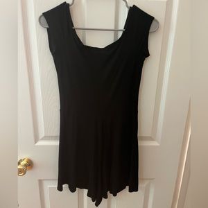 Black casual romper